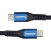 „PremiumCord“ USB-C laidas (USB 3.2 GEN 2x2, 5A, 100W, 20Gbit/s) 1,5 m, medvilninis pintas