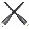 Kabelis USB PremiumCord USB-C - USB-C 0.5 m Juodas (ku31cv05)