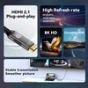 Kabelis USB PremiumCord USB-C na HDMI kabelis 2m rozlišení obrazu 8K@60Hz, 4K@144Hz Aliuminio