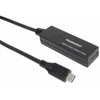 PREMIUMCORD USB-C kartotuvas ir ilgintuvas vyriškas-moteris, 5Gbps 10m