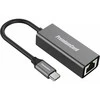 Adapteris USB PremiumCord USB-C - RJ-45 Sidabrinė (ku31ether02)