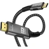 „PremiumCord“ USB-C–HDMI kabelis, 2 m, vaizdo raiška, 8K@60Hz, 4K@144Hz, aliuminis