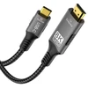 „PremiumCord“ USB-C–HDMI kabelis, 2 m, vaizdo raiška, 8K@60Hz, 4K@144Hz, aliuminis
