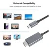 „PremiumCord“ kabelis nuo USB-C iki HDMI 2 m vaizdo raiška 8K@60Hz, 4K@144Hz Aliuminis