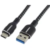 Kabelis USB PremiumCord USB-A - USB-C 0.5 m Baltai-juoda (ku31cx05)