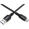 Kabelis USB PremiumCord USB-A - USB-C 0.5 m Baltai-juoda (ku31cx05)