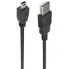 USB kabelis PremiumCord USB-A - miniUSB 3 m permatomas (ku2m3a)