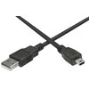 USB kabelis PremiumCord USB-A - miniUSB 3 m permatomas (ku2m3a)