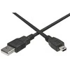 USB kabelis PremiumCord USB-A - miniUSB 5 m Juoda (ku2m5a)