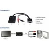 Adapteris AV PremiumCord D-Sub (VGA) - HDMI + USB-A + Jack 3.5mm juodas (khcon-04)