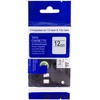 PRINTLINE compatible tape with Brother TZE-731, TZ-731, 12mm, juodas print/žalias backing