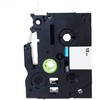 PRINTLINE compatible tape with Brother TZE-731, TZ-731, 12mm, juodas print/žalias backing