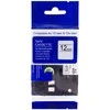 Dore PRINTLINE compatible tape with Brother TZE-FX131, 12mm, juodas print/translucent, laminated