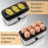 Boman ProfiCook PC-EK 1275 8 egg(s) 400 W Juodas, Nerūdijantis plienas