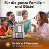 Bez Marki ProfiCook PC-FD 1288 elektrinis nerūdijančio plieno fondiu rinkinys