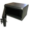 RACK DATACOM 10" wall mounted rack 4U/280 mm (glass) juodas
