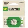 Rechargeable batteries GP ReCyko 950 AAA (HR03), 2 pcs