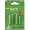 GP ReCyko AAA baterijos, 6 vnt. pakuotė