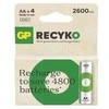 GP Baterija (AA) Rechargeable NIMH R6/AA, 270AAHCE-EB4, (4 batteries / blister), 2700 mAh