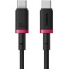 Baseus Dura Type C to Type C 100 W fast charging cable 1 m Juodas, Raudona