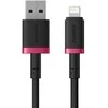 Baseus Dura Type A to IP 2.4A 2 m fast charging cable Juodas, Raudona