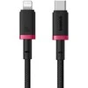 Baseus Dura Type C fast charging cable for iP 20 W 2 m Juodas, Raudona