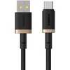 Baseus Dura USB Type A iki Type C 60 W greito įkrovimo laidas 1 m Juodas, Gold