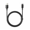 Baseus Silky USB/USB-C greito įkrovimo laidas 1m 100W Juodas