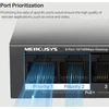 Šakotuvas MERCUSYS komutatorius MS106GP (6xGbE, 4xPoE+, 65W, be ventiliatoriaus)
