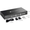 Šakotuvas TP-Link Omada ES224G tinklo komutatorius Valdomas L2 Gigabit Ethernet (10/100/1000) Juodas