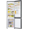 Samsung RB38C600CB1/EF šaldytuvas, 390 l, C klasė, visiškas bešerkšnis aušinimas, visapusiškas aušinimas, skaitmeninis inverterinis kompresorius, WiFi, AI Energy, išmanusis valdymas, aukštis 203 cm, tamsiai nerūdijantis plienas