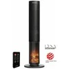 Ventylator Evolveo Salente HotTower, karšto oro kolonėlės ventiliatorius, juodas