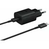 Samsung fast charger EP-TA800, USB-C, 25W juodas