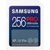 Atminties kortelė Samsung PRO Ultimate SDXC 256GB UHS-I U3 [Rašymas 130MB/s Skaitymas 200MB/s] su skaitytuvu