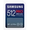 Atminties kortelė Samsung PRO Ultimate SDXC 512GB UHS-I U3 [Rašymas 130MB/s Skaitymas 200MB/s] su skaitytuvu