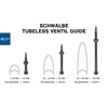 Schwalbe Tubeless valve 80 mm set of 2