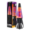Lavazza Schylling LAVA Rocket Lava Lamp, Violetinė and Geltona, 36.8 cm