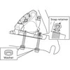 Galinio diskinio stabdžio suporto adapteris Shimano SM-MA-R160 Flat Mount