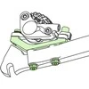 Galinio diskinio stabdžio suporto adapteris Shimano SM-MA-R160P/D