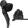 SHIMANO brake-set GRX BR-RX400+ST-RX610 front/left J-kit (ST) polymer + chl BH90/100cm for 160mm k