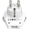 Adapteris Schuko kištukas - universalus lizdas 230V 16A su USB 5V 2.4A SKROSS
