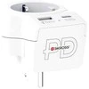 SKROSS Länderstecker Europe to US USB AC20PD baltas