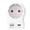 SKROSS USB kištukas (iš Europos į JK) AC20PD baltas