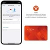 Fixed Smart tracker FIXED Tag Card su obsługą Find My, bezdrátowe nabíjenie, oranżowy