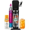 Gazuotų gėrimų gaminimo aparatas SodaStream Art, Juodas | Mirinda rinkinys (buteliukas + cilindras + Mirinda sirupas)
