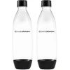 Buteliukai SodaStream Fuze, 1l, juodi, 2 vnt