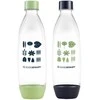 Gertuvė SodaStream FUSE bottle 2x 1 l, žalias/juodas