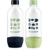 SodaStream JET bottle 2x 1 l , žalias/juodas