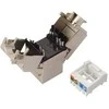 Solarix MULTIPACK 24 vnt - Keystone CAT5E STP RJ45 savaime pjaunantis SXKJ-5E-STP-BK-SA