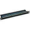 SX24L-5E-UTP-BK 19" patch panel Solarix 24 x RJ45 CAT5E UTP su listwą 1U